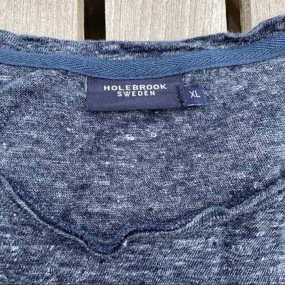 Holebrook Sweden dark heather Grey/blue XL tee - Picture 2 of 8